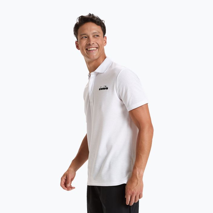 Vyriški teniso polo marškinėliai Diadora Statement white 102.176856 3