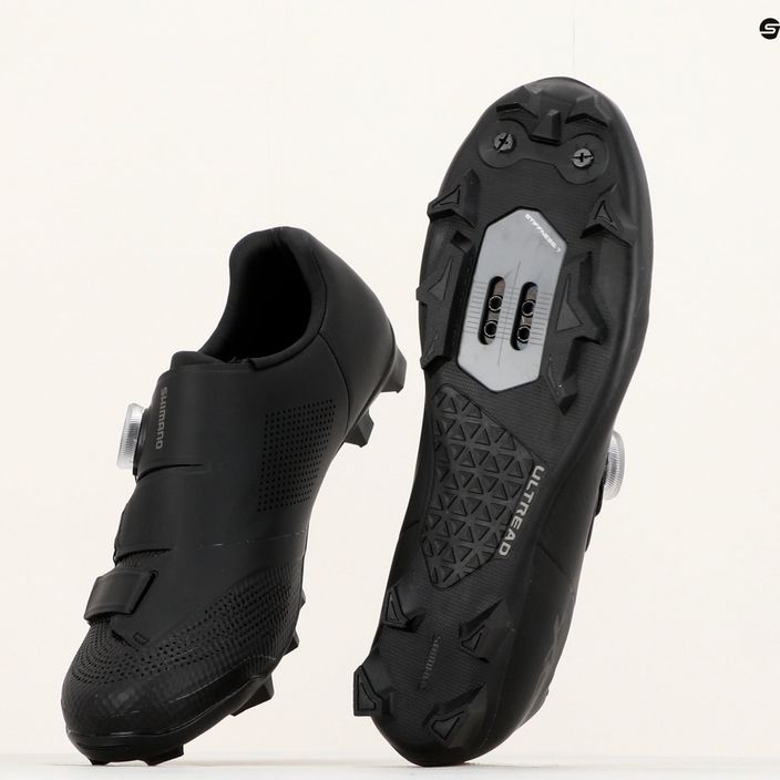 Shimano SH-XC502 vyriški MTB dviračių batai juodi ESHXC502MCL01S43000 16