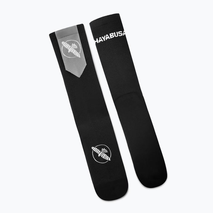 Vyriškos kojinės Hayabusa Pro Boxing Socks black/grey 4