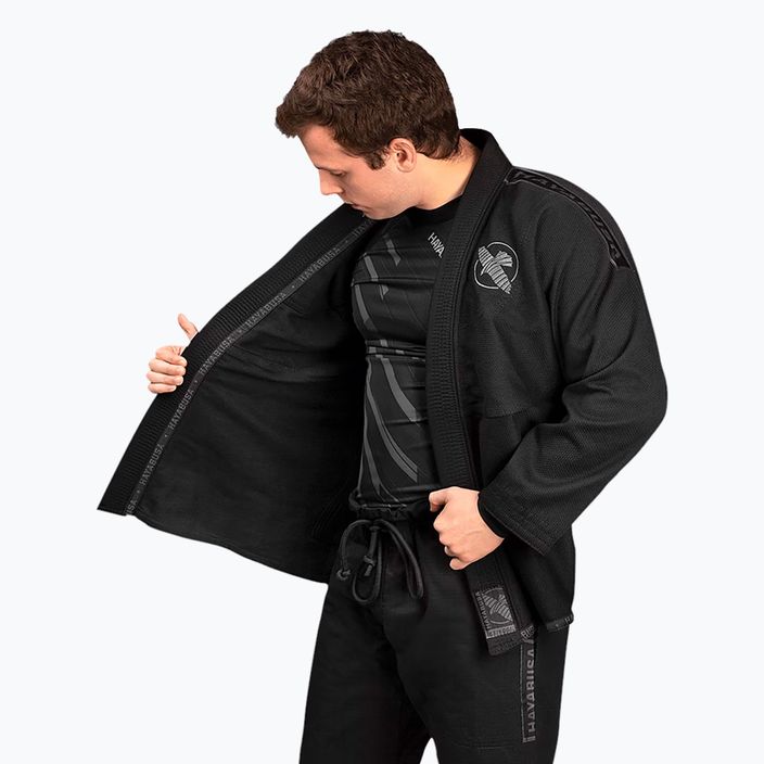 Brazilų džiudžitsu GI Hayabusa Lightweight black 6