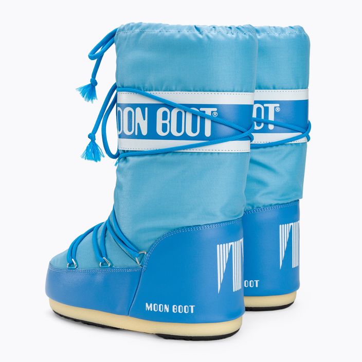 Moon Boot moteriški sniego batai Icon Nylon alaskan blue 3