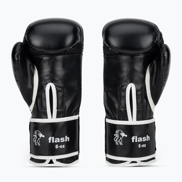 LEONE vaikiškos bokso pirštinės 1947 Flash juodos spalvos 2
