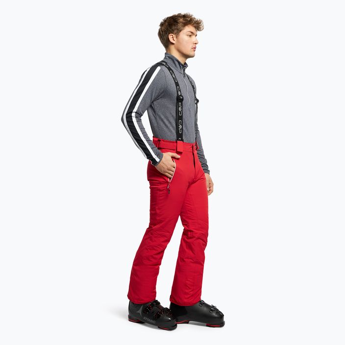 CMP vyriškos slidinėjimo kelnės raudonos spalvos 3W04467/C580 2