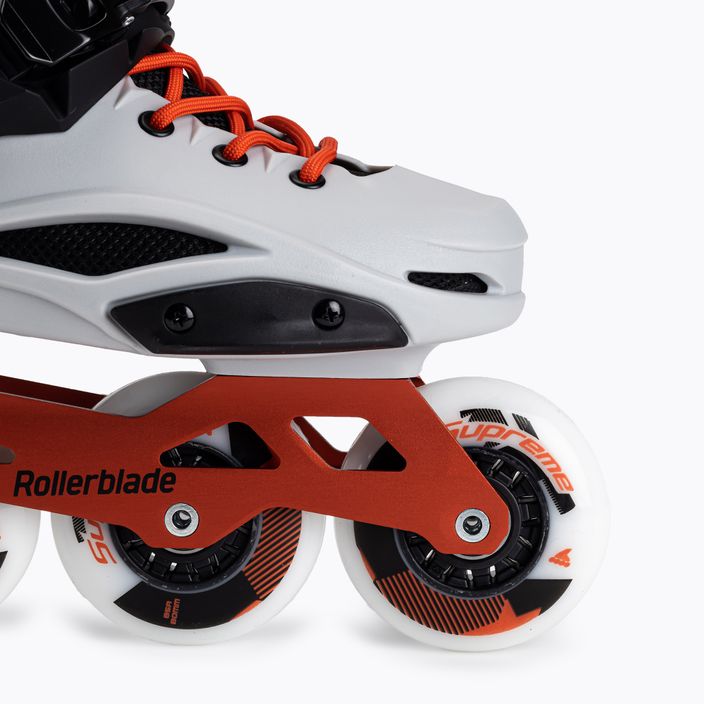 Rollerblade RB Pro X vyriški riedučiai pilkai raudoni 07101600 U94 6