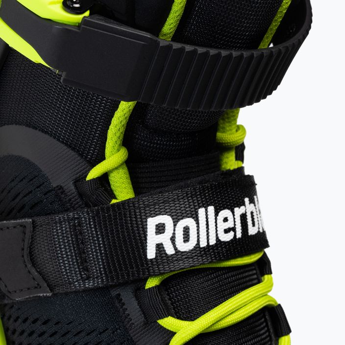 Rollerblade Microblade vaikiški riedučiai juodai geltoni 7101700215 5