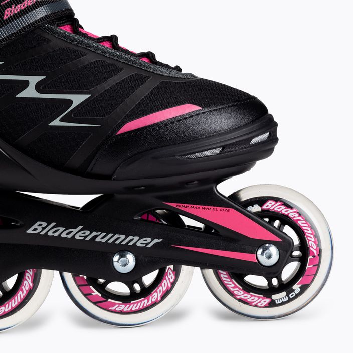 Moteriški Bladerunner by Rollerblade Advantage Pro XT juodos/rožinės spalvos riedučiai 6