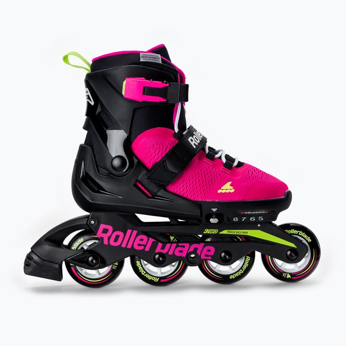 Rollerblade Microblade vaikiški riedučiai rožinės spalvos 07221900 8G9 2