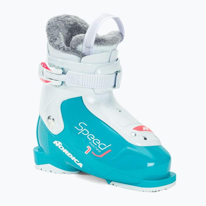 Nordica Speedmachine J1 vaikiški slidinėjimo batai šviesiai mėlyni/balti/rožiniai