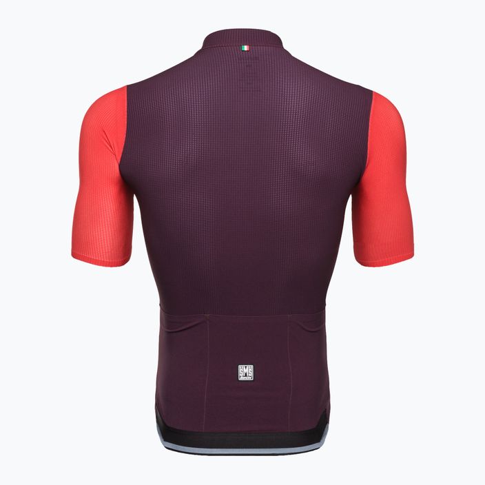 Santini Redux Vigor vyriški dviratininko marškinėliai raudoni 2S94775REDUXVIGORSS 2