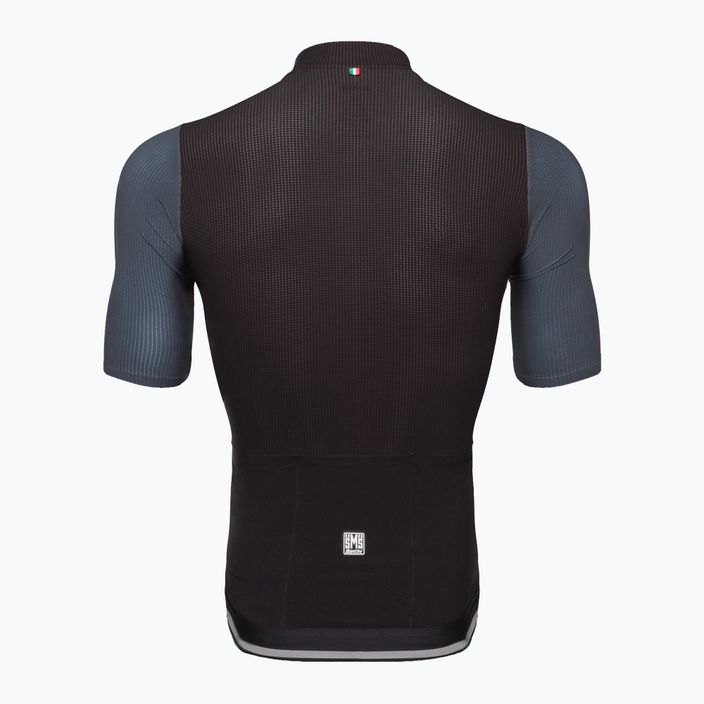 Santini Redux Vigor vyriški dviratininko marškinėliai juodi 2S94775REDUXVIGONES 2