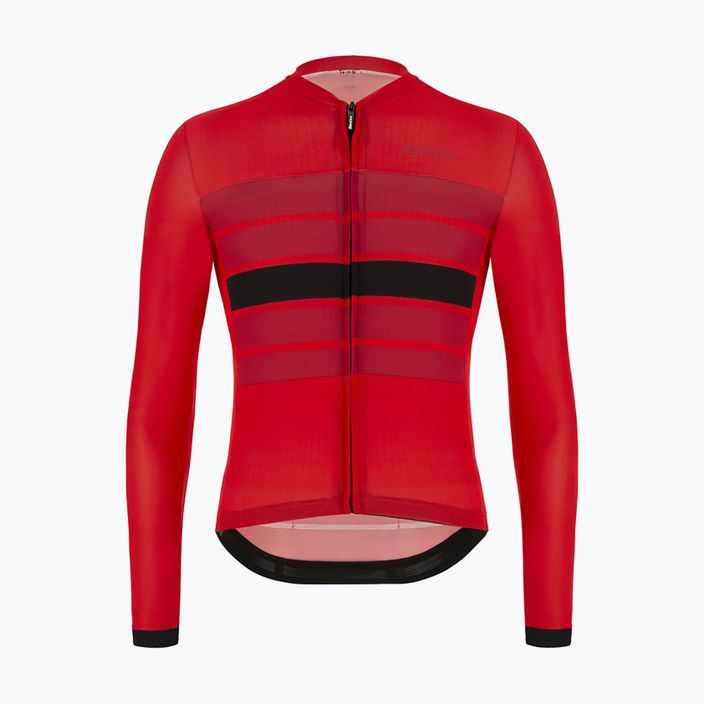 Santini Ecosleek Bengal vyriškas dviratininko džemperis raudonas 2S215075ESLKBENGRSS 4