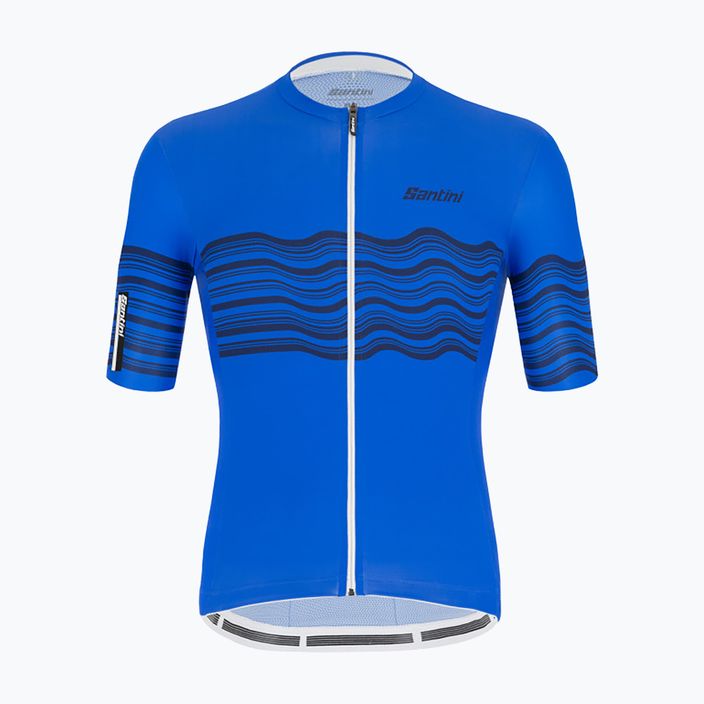 Santini Tono Profilo vyriški dviratininkų marškinėliai mėlyni 2S94075TONOPROFRYS