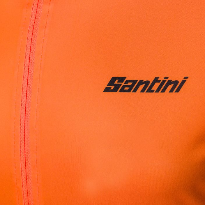 Santini Nebula Puro vyriška dviratininko striukė oranžinė 2W33275NEBULPUROAFS 3
