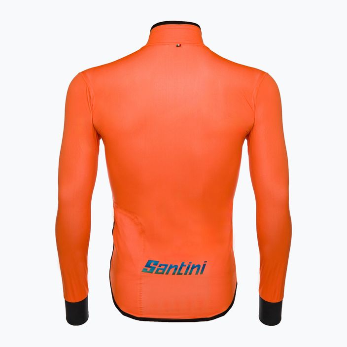 Santini Guard Nimbus vyriška dviratininko striukė oranžinė 2W52275GUARDNIMB 2