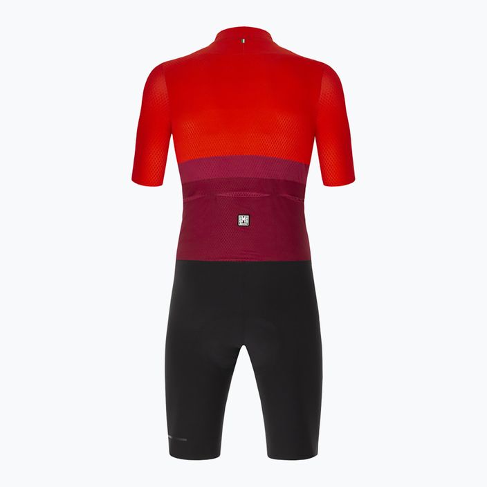 Santini Redux Istinto vyriškas dviratininko kostiumas juoda-raudona 2S769C3REDUXISTINES 2