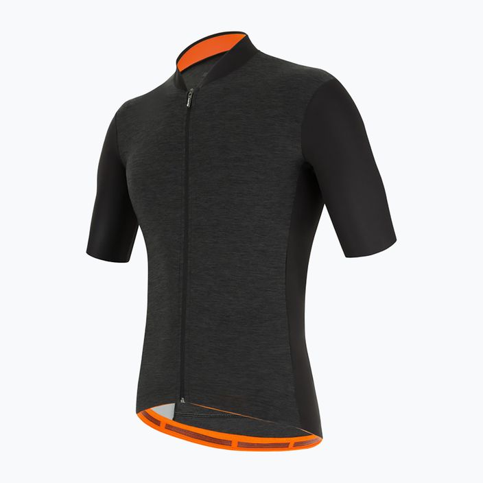 Santini Colore Puro vyriški dviratininko marškinėliai juodi 2S94075RCOLORPUR0NES 2