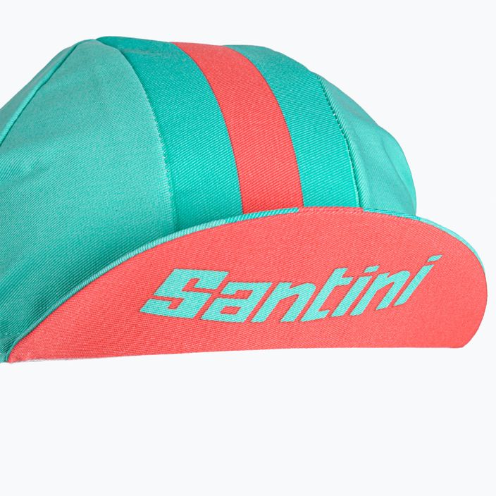 Santini Bengal žalia dviratininko kepurė po šalmu 2S460COTBENGACUNI 6