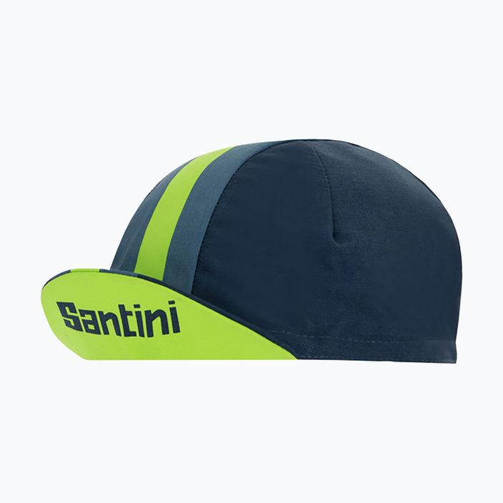 Santini Bengal žalia dviratininko kepurė po šalmu 2S460COTBENGVFUNI 9