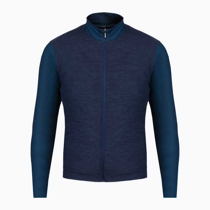 Vyriški Santini Colore Puro Thermal Jersey dviratininkų džemperiai tamsiai mėlyni 3W216075RCOLORPURO