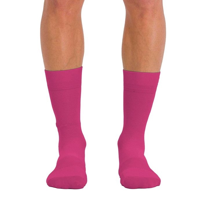 Moteriškos Sportful Matchy rožinės spalvos dviratininko kojinės 1121053.543 2