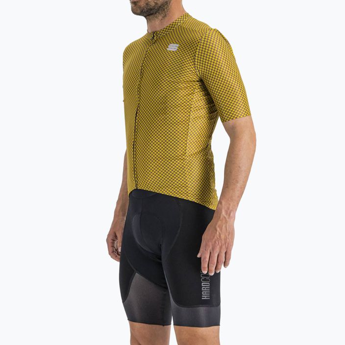 Sportful Checkmate vyriški dviratininkų marškinėliai geltoni 1122035.371 3