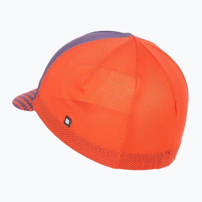 Sportful Checkmate Dviračių šalmo kepurė oranžinė ir violetinė 1123038.117 3