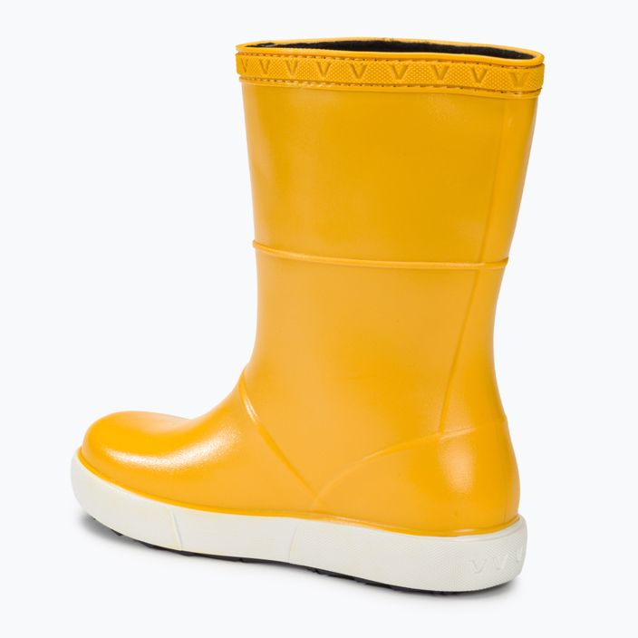 Paauglių lietaus batai BOATILUS Penguy Worm Lining yellow 3