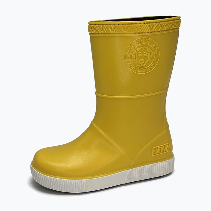 Paauglių lietaus batai BOATILUS Penguy Worm Lining yellow 8