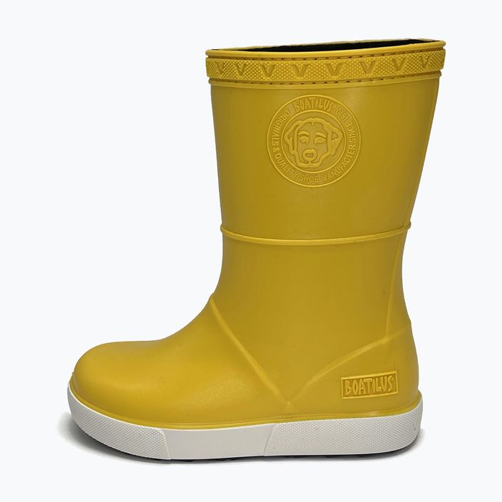 Paauglių lietaus batai BOATILUS Penguy Worm Lining yellow 9