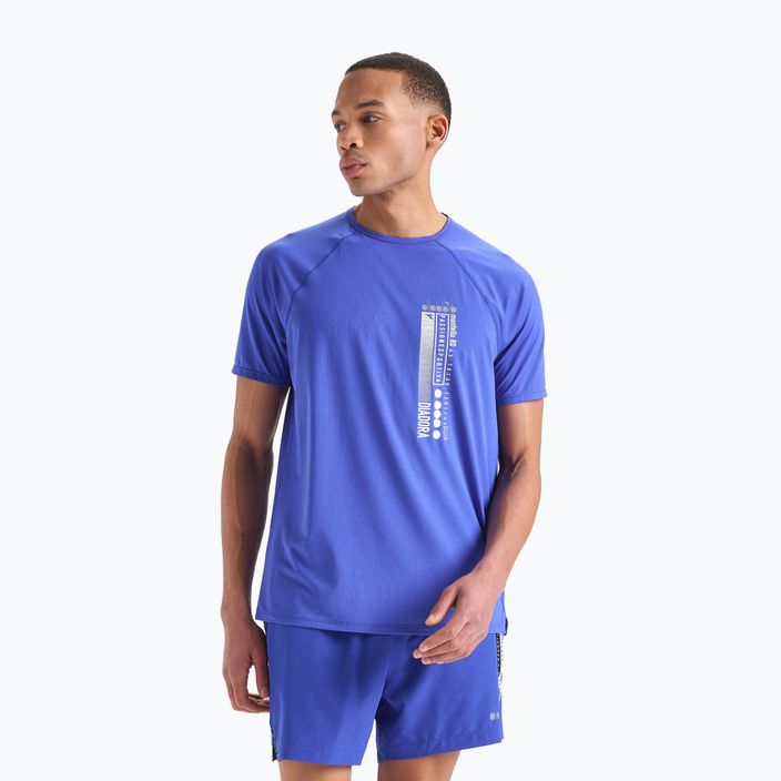 Vyriški bėgimo marškinėliai Diadora Super Light Be One, mėlyni DD-102.179160-60050 2