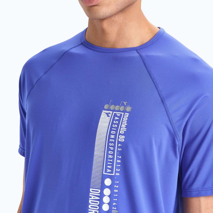 Vyriški bėgimo marškinėliai Diadora Super Light Be One, mėlyni DD-102.179160-60050 4