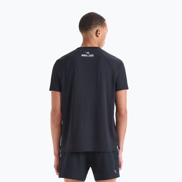 Vyriški bėgimo marškinėliai Diadora Super Light Be One juodi DD-102.179160-80013 3