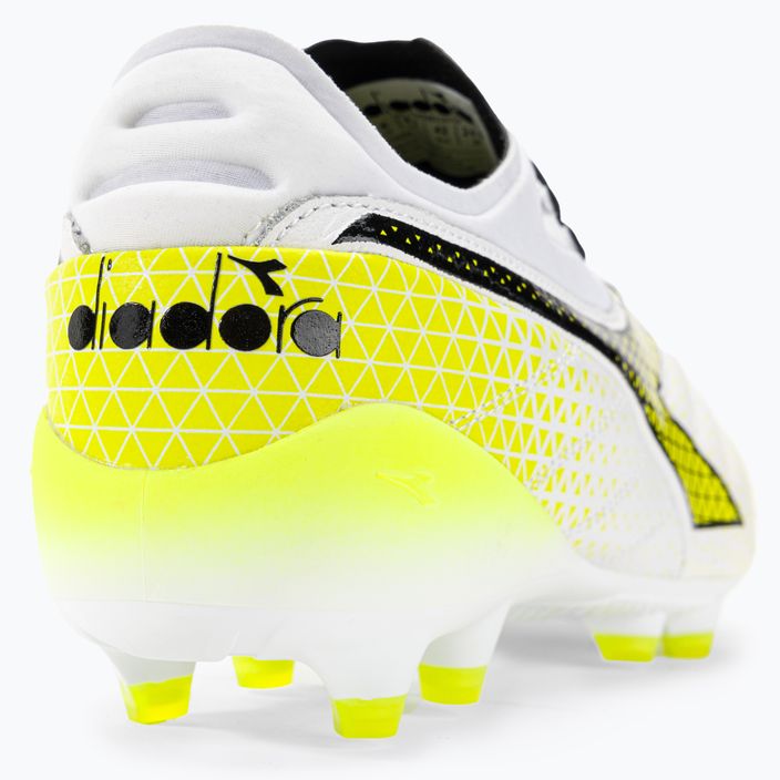 Vyriški futbolo bateliai Diadora Brasil Elite Tech GR LPX white/black/fluo yellow 9