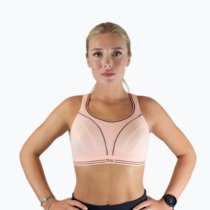 Treniruočių liemenėlė Shock Absorber Ultimate Run Bra pink glow