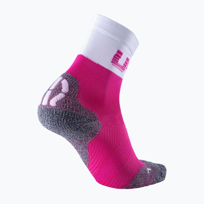 Moteriškos dviratininkų kojinės UYN Light pink/white 6