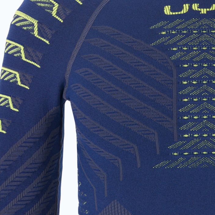 Vyriški UYN Resilyon UW marškinėliai Apvali kaklo termo megztiniai tamsiai mėlyna/geltona 3