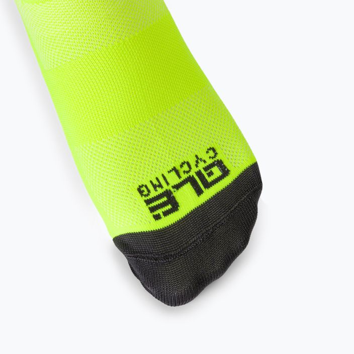Dviračių kojinės Alé Team 18 cm fluorescencinės geltonos spalvos 3