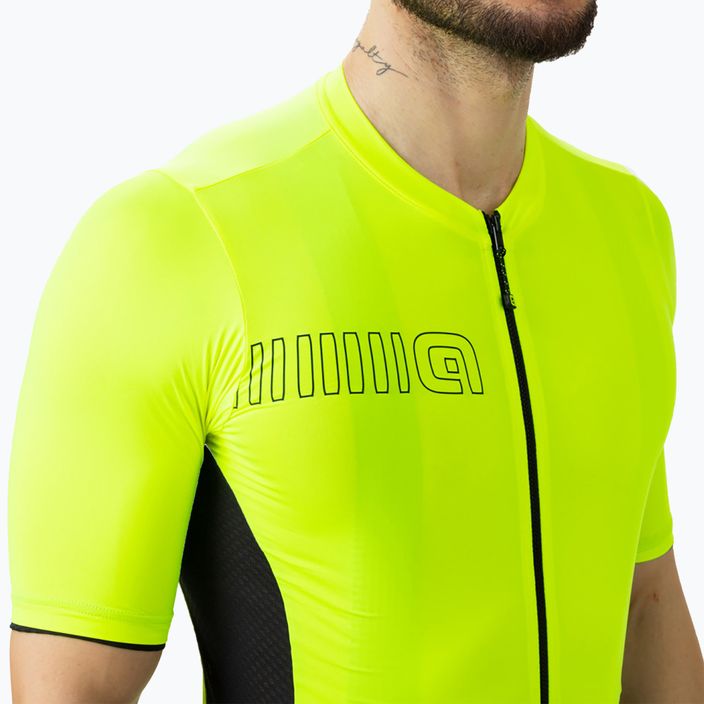 Vyriški Alé Maglia MC Color Block dviratininkų marškinėliai fluorescent yellow 3