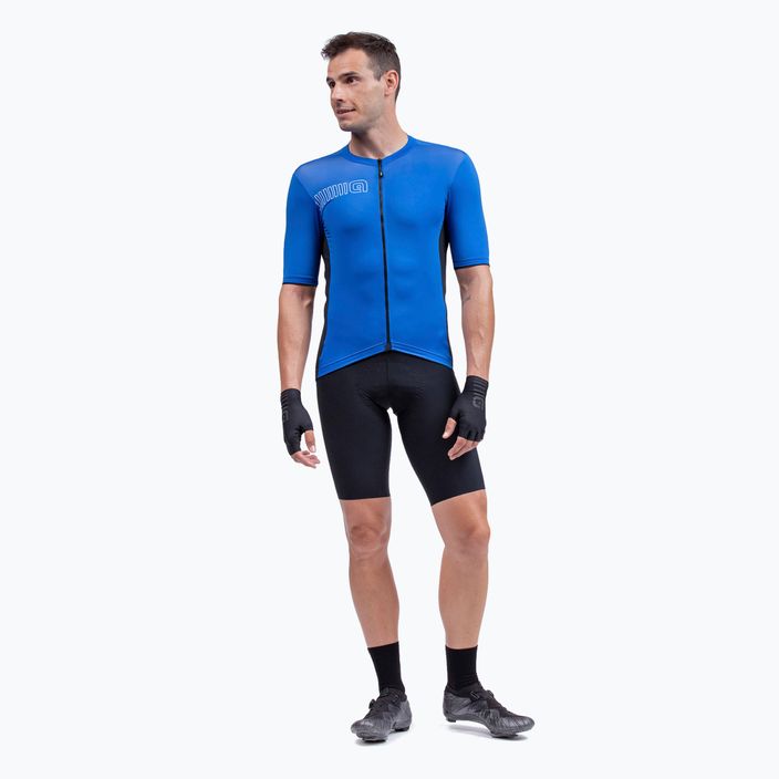Vyriški dviračių marškinėliai Alé Maglia MC Color Block italia blue 2