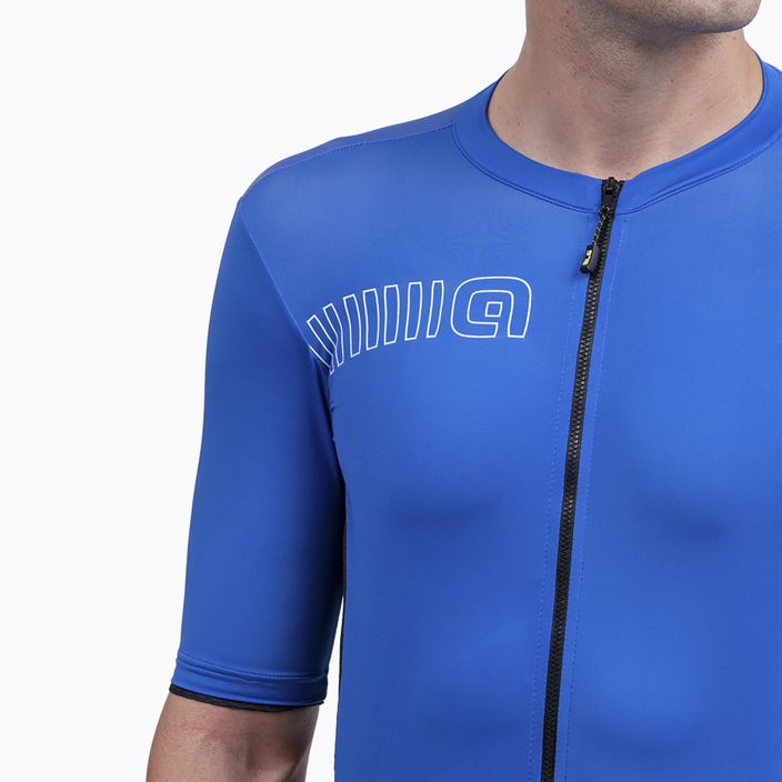 Vyriški dviračių marškinėliai Alé Maglia MC Color Block italia blue 4