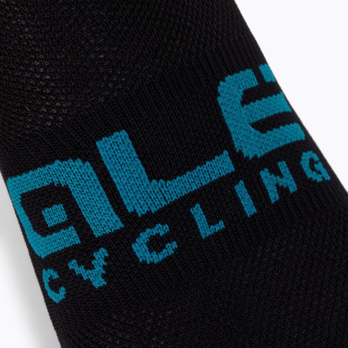 Alé Calza Q-Skin 16 cm Scanner juodos/mėlynos dviratininkų kojinės 3