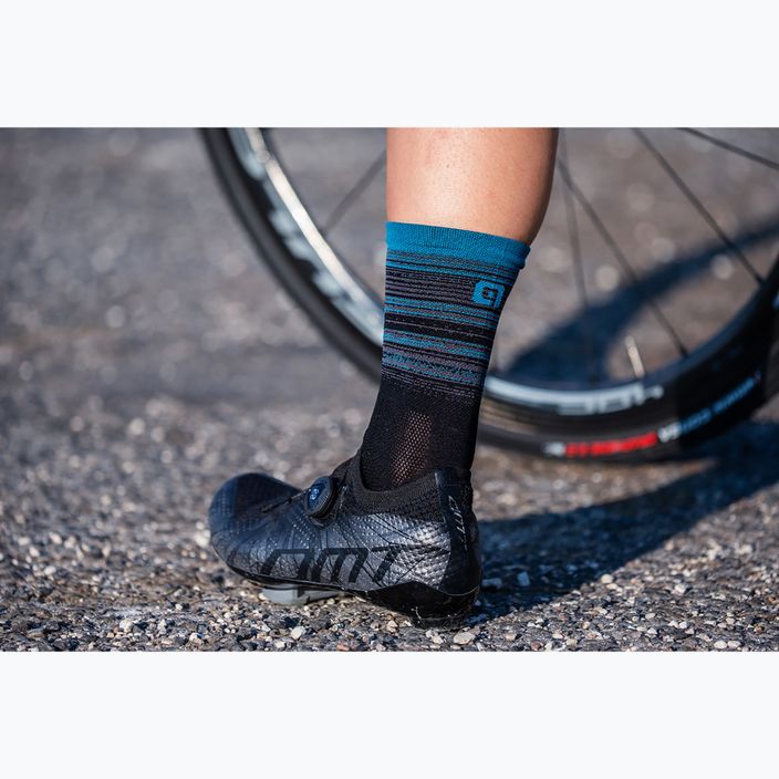 Alé Calza Q-Skin 16 cm Scanner juodos/mėlynos dviratininkų kojinės 5