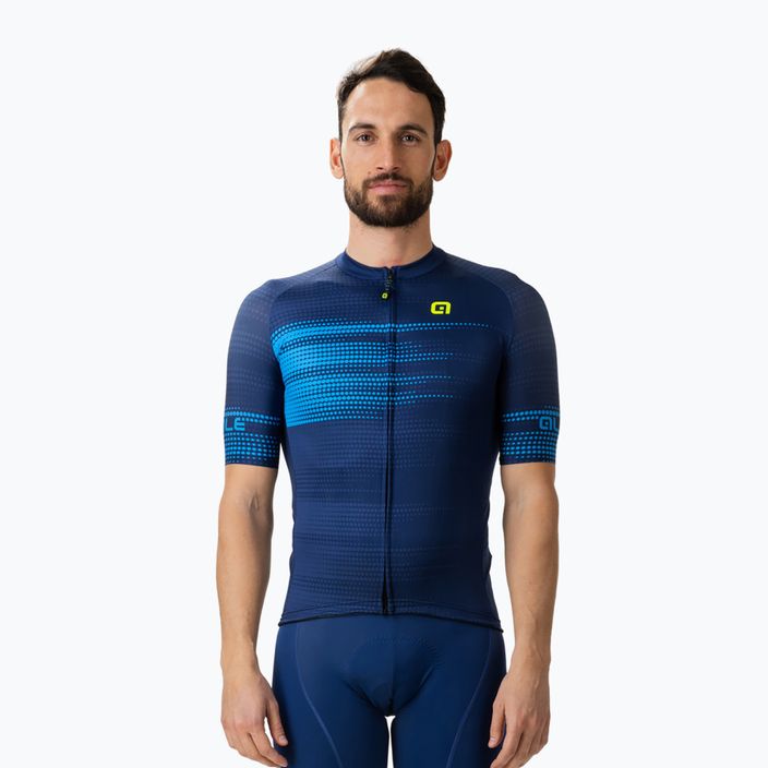 Vyriški dviratininko marškinėliai Alé Maglia MC Turbo blue