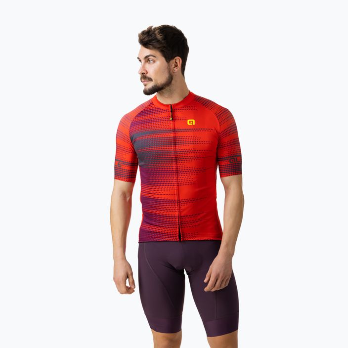 Vyriški dviratininko marškinėliai Alé Maglia MC Turbo red 2