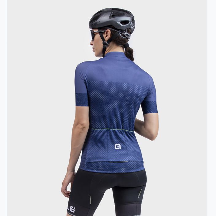 Moteriški dviračių marškinėliai Alé Maglia Donna MC Level blue 3