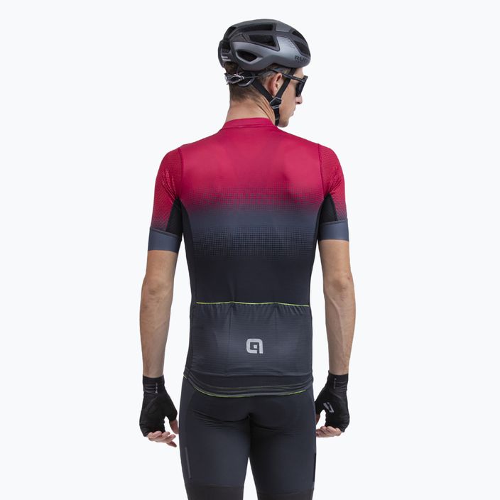 Vyriški dviratininko marškinėliai Alé Maglia MC Gradient masai red 3