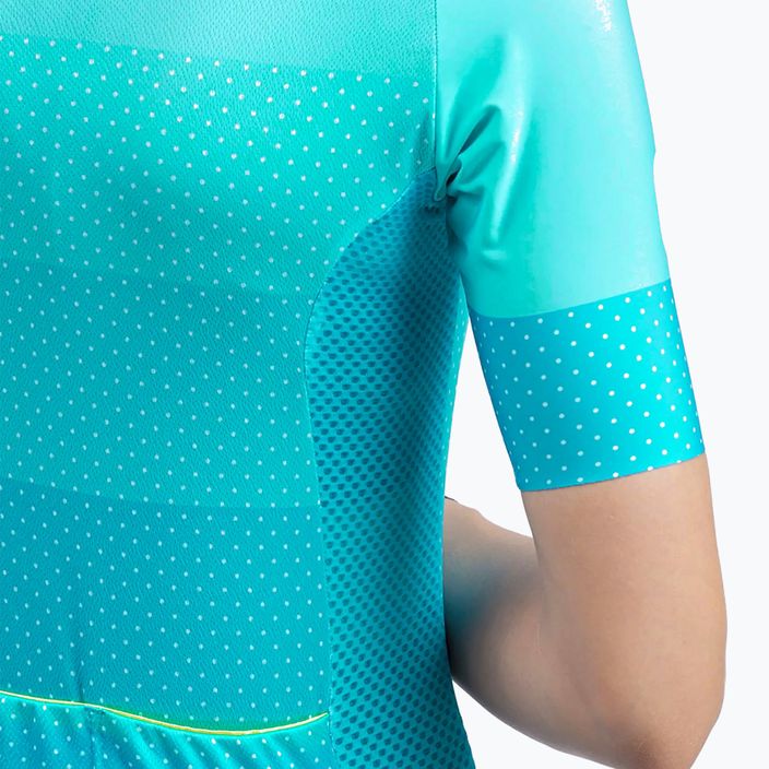 Moteriški dviračių marškinėliai Alé Maglia Donna MC Level turquoise 5