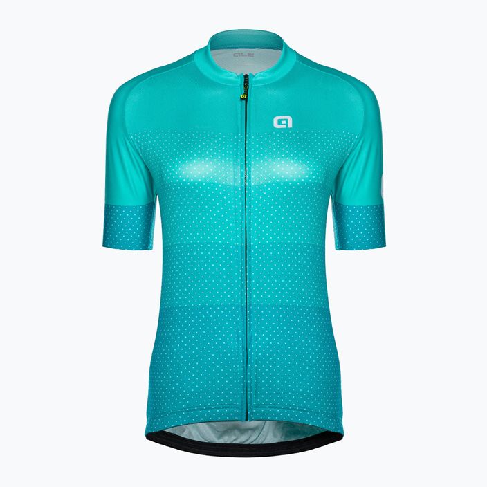 Moteriški dviračių marškinėliai Alé Maglia Donna MC Level turquoise 7