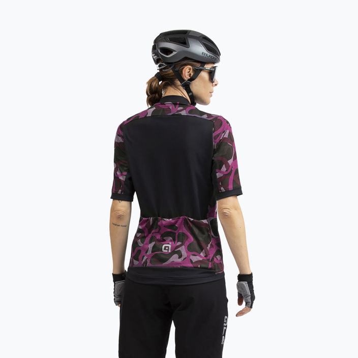 Moteriški dviračių marškinėliai Alé Maglia Donna MC Woodland purple 2
