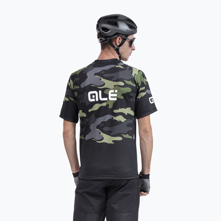 Vyriški dviratininko marškinėliai Alé Maglia MC Stain green 2
